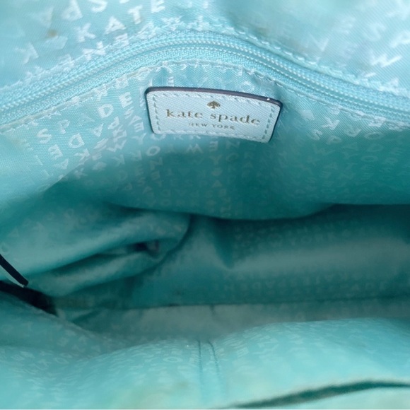 Kate Spade Dome Bag for Spring , Newberry Lane Caning Texture, in “grace blue”. - Picture 8 of 13